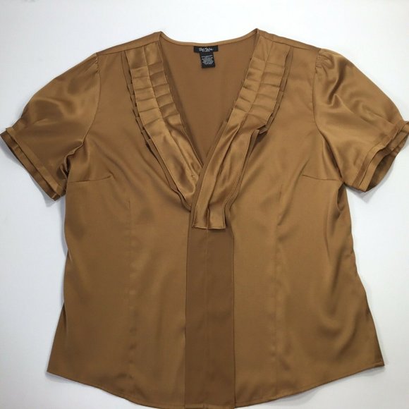 Bob Mackie Studio~Deep Gold~Detailed Neckline~ - Picture 6 of 8